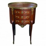 A French Parquetry Night Stand. Click for more information...
