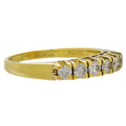 1960s 14K Gold 6 Diamond Ring. Click for more information...