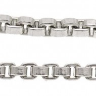 Sterling Silver Half Muff Chain. Click for more information...
