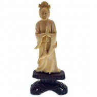 Carved ivory Chinese Figurine. Click for more information...