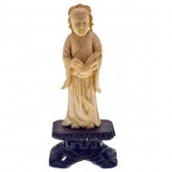 Carved ivory Chinese Figurine. Click for more information...