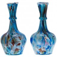 Pair of End of the Day Glass Vases. Click for more information...