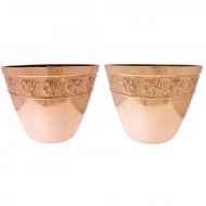 Pair of Copper Jardinieers. Click for more information...
