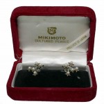 Mikimoto Pearls. Silver Southern Cross Screw-on Earrings. Click for more information...