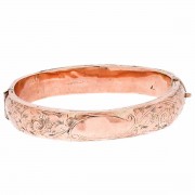 9ct rose gold. Hinged Bangle. Click for more information...