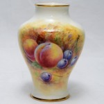 Royal Worcester Hand Painted Vase.. Click for more information...