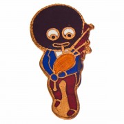 Golden Shred Golly Bagpiper Badge. Click for more information...