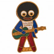 J&S Golden Shred Golly Guitar Player Badge.. Click for more information...
