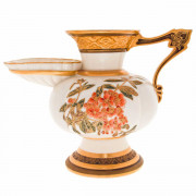 Royal Worcester. Shaving Mug 1882. Richly Gilded. Floral and Butterfly. Decorati. Click for more information...