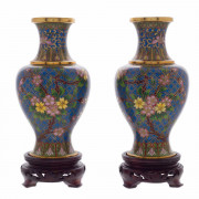 Pair of Cloisonne vase.. Click for more information...