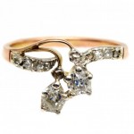 18ct Gold Diamond Ring. Art Nouveau.. Click for more information...