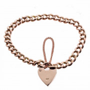 9ct Rose Gold. Curb Bracelet. Click for more information...