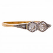 18ct Gold 2 Diamond Ring. Click for more information...