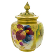Royal Worcester Potpourri Signed. Kitty Blake. Click for more information...