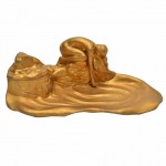 Art Nouveau Inkwell Depicting Naked Lady on Rock.. Click for more information...