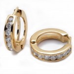 18ct Yellow Gold Diamond Earrings. Click for more information...