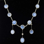 Sterling Silver Moonstone Necklace. Click for more information...