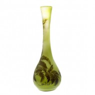 Cameo Glass Banjo Shape Vase. Click for more information...
