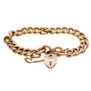 9ct Rose Gold. Day and Night. Curb Link. Bracelet.. Click for more information...