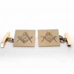 1930's Masonic 9ct Yellow Gold Cuff Links. Click for more information...
