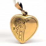9ct Lined Heart Locket. Click for more information...