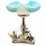 Victorian Silver Plate 3 Griffin Centrepiece. Click for more information...