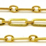 9ct Gold Muff Chain. Victorian 12.1grams. Click for more information...